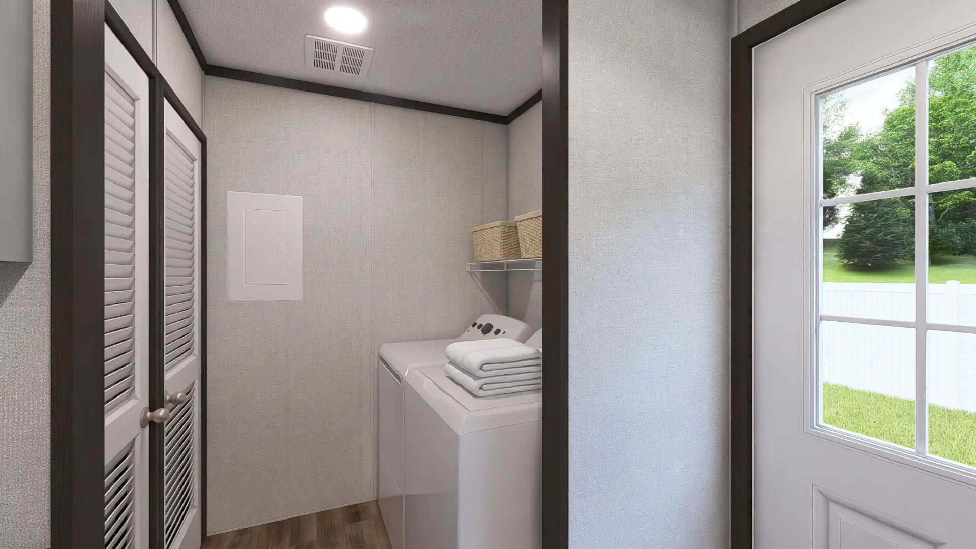 Cuarto de lavado de la casa móvil nueva Celeste 16x72