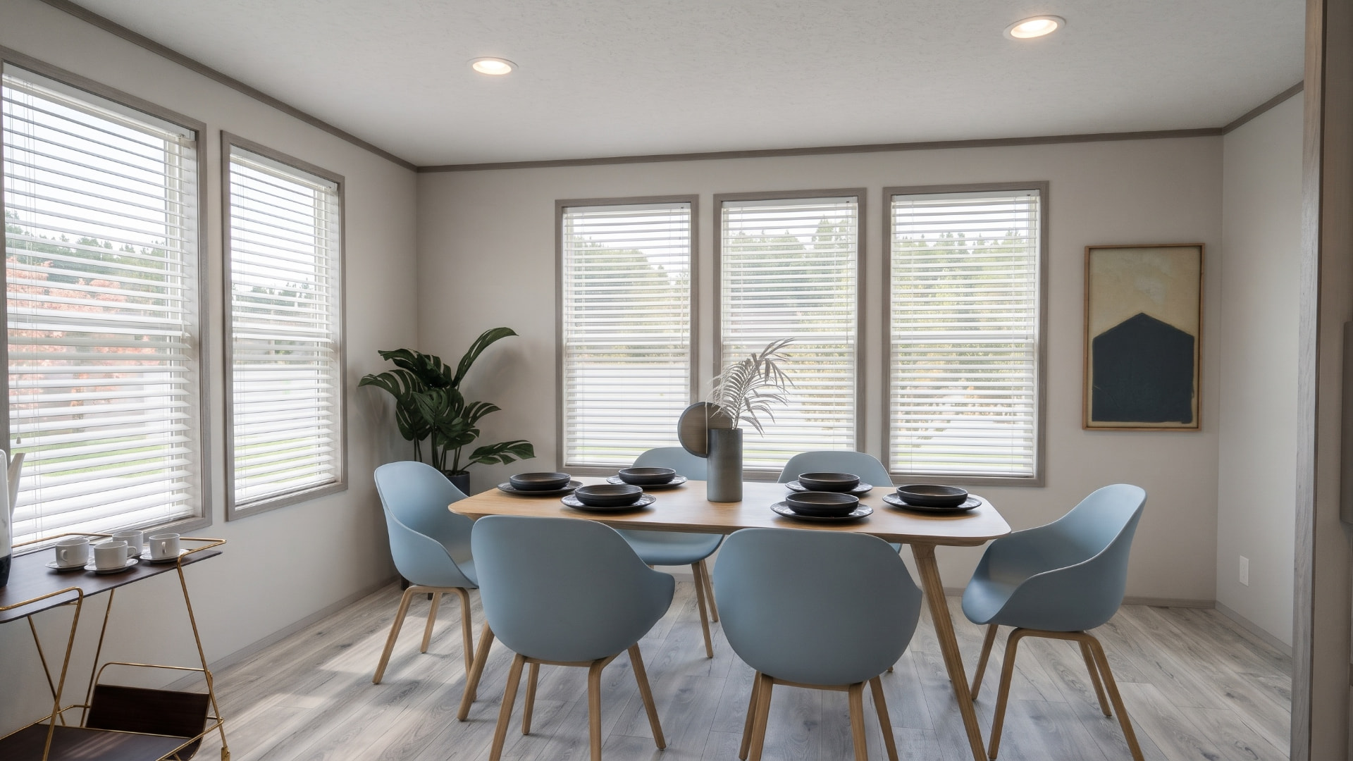 Comedor de la casa móvil Aurora 32x60