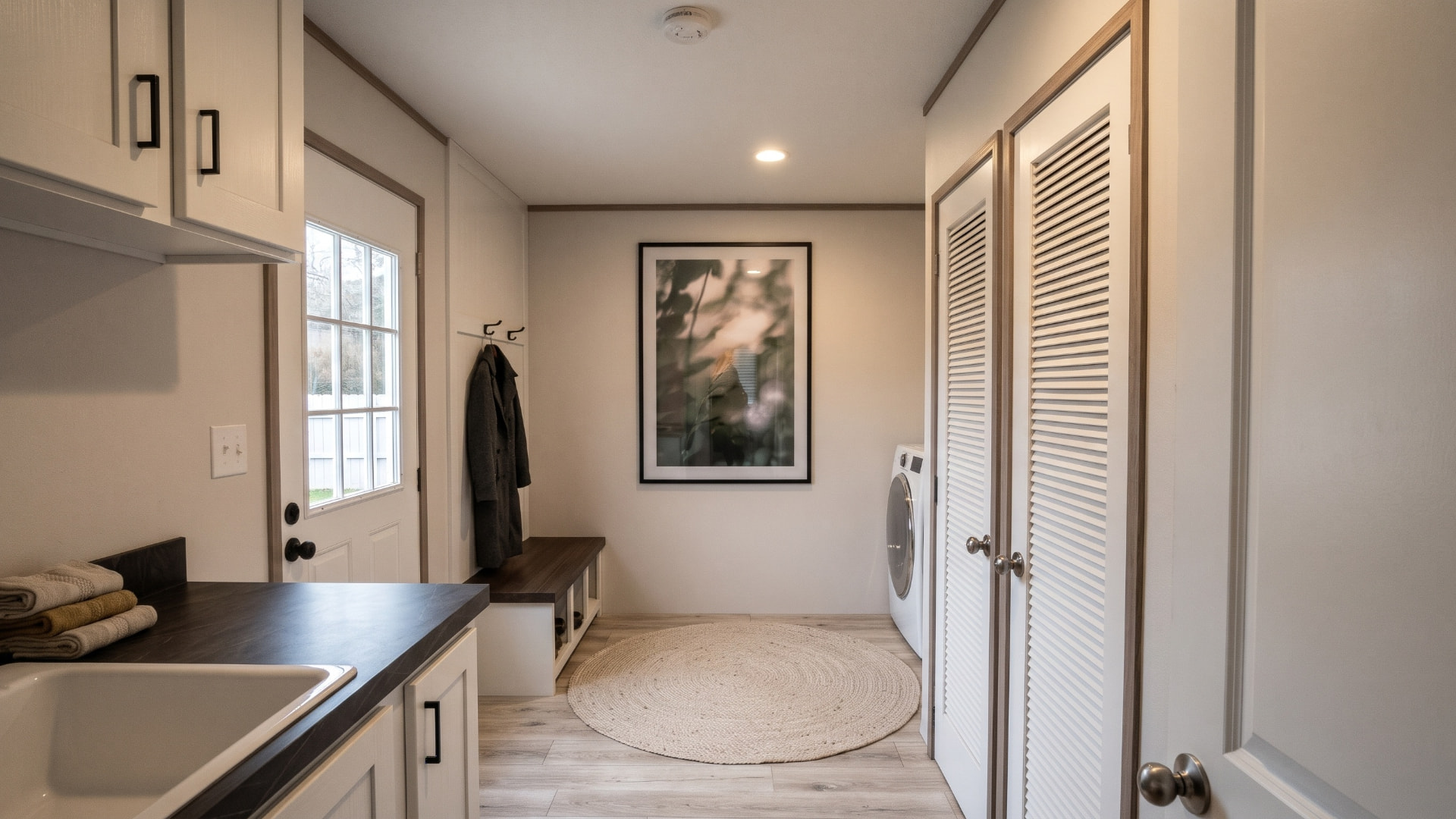 Cuarto de servicio y lavado de la casa móvil Aurora 32x60