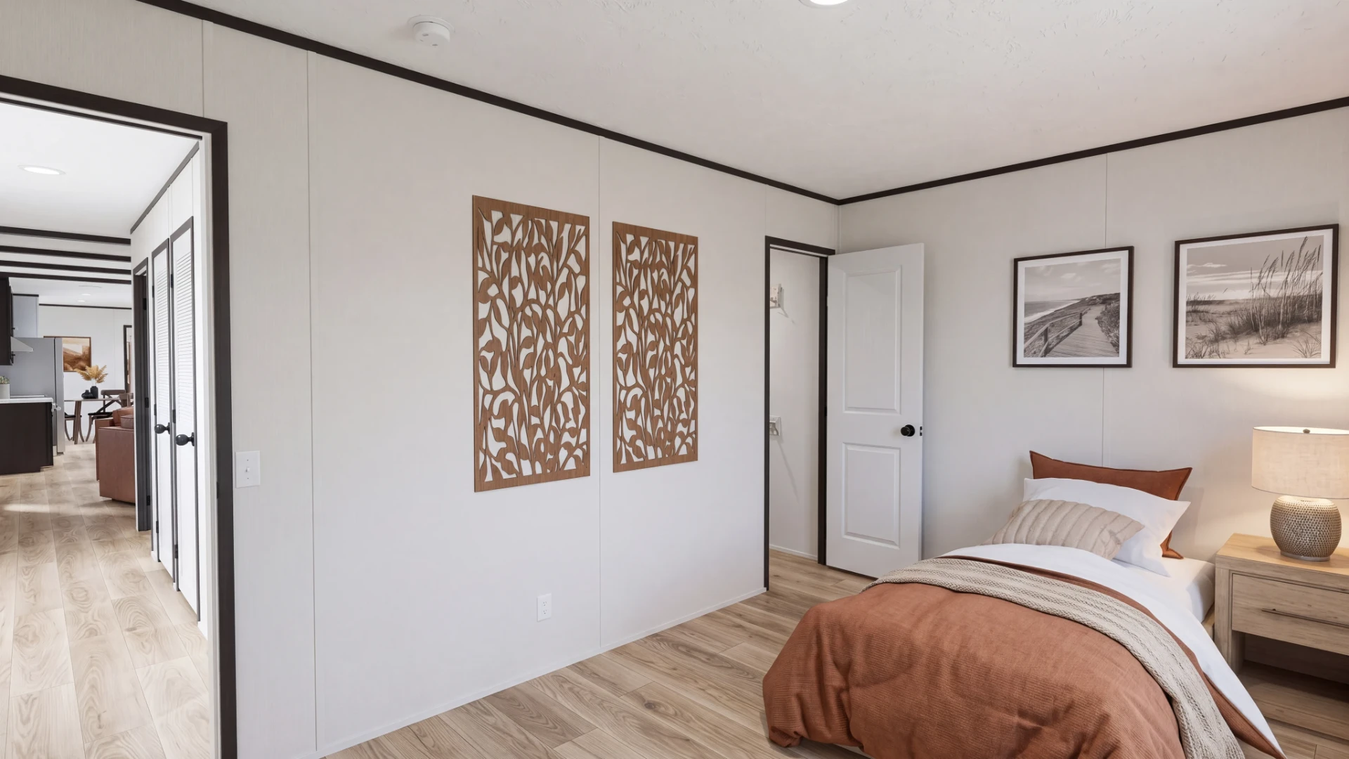 Recámara 2 de la casa móvil Emilia 16x76