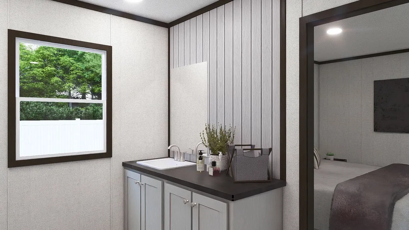 Baño principal de la casa móvil Desire 16x76