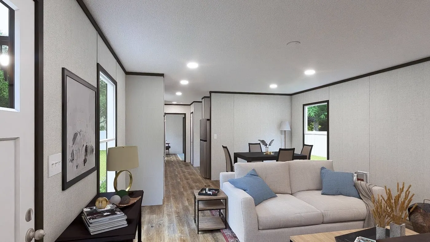 Sala de la casa móvil Desire 16x76