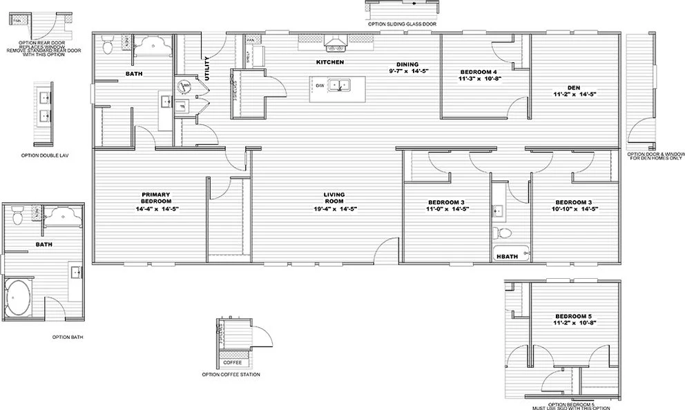 Plano de la casa móvil Empower 32x68